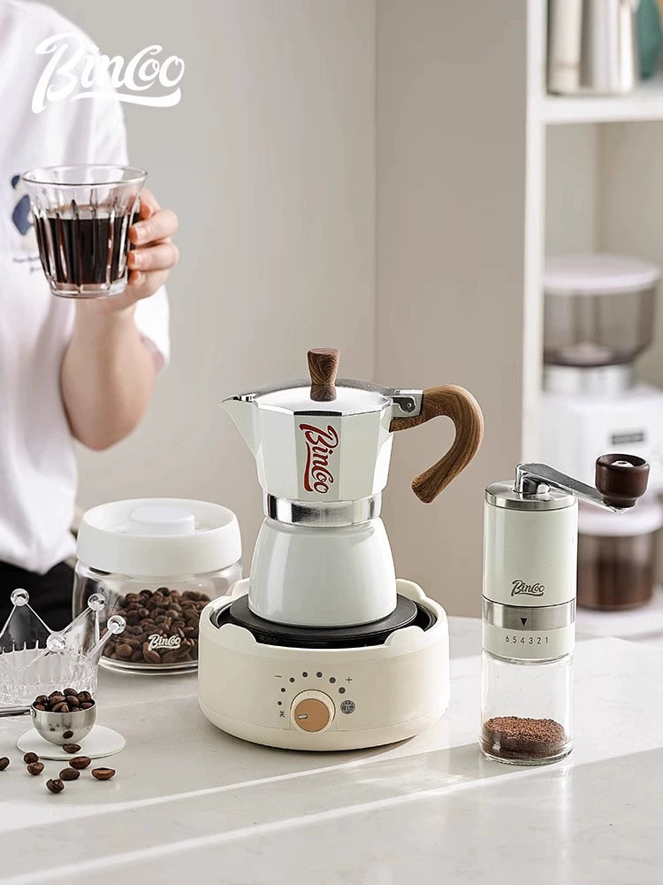 Bincoo Coffee Moka Pot Household Small Espresso Hand Made Coffee Maker Hand Grinder Coffee Maker Coffee Appliance
