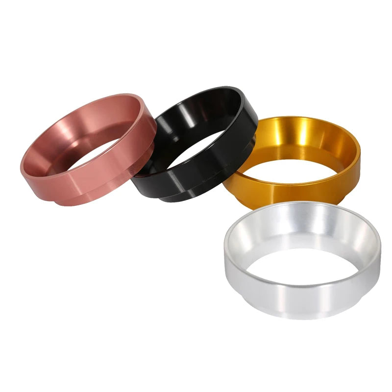 Aluminum Smart Dosing Ring for Beer Mug Coffee Powder Tool, Espresso Barista for 51 53 54 58MM Coffee Filter Tamper